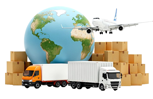 Global logistics illustration